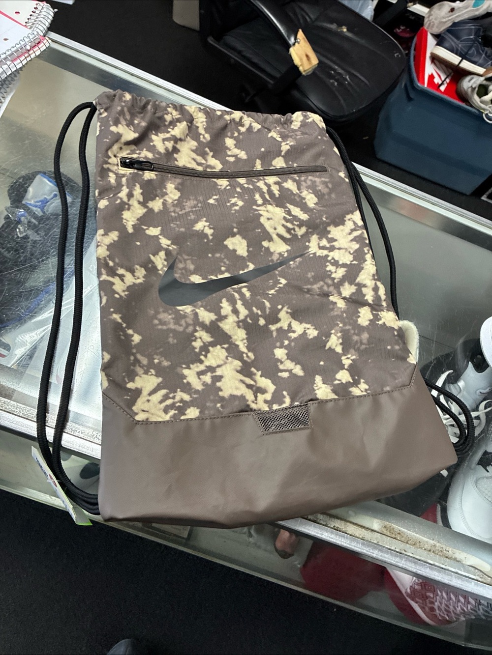 Nike Sportswear NSW Gym Sack Bag Anthracite Camo 2025 Sample NWT Rare
